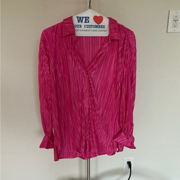 Blue B Collection Pink Button Down Shirt - Picture 1 of 4